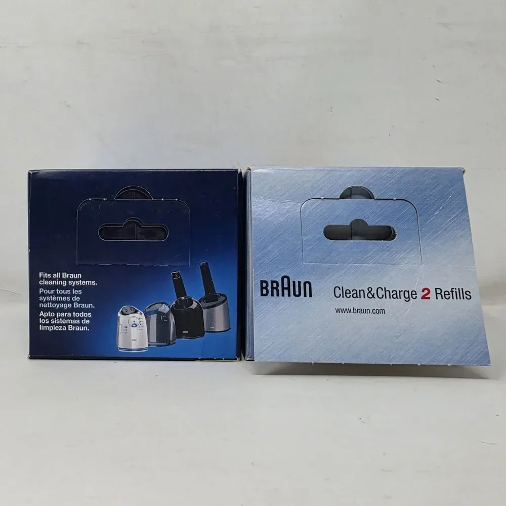 Braun Clean & Renew Charge Cartridge Shaver Cleaner 4 X 170 ml CCR 2 Open Box